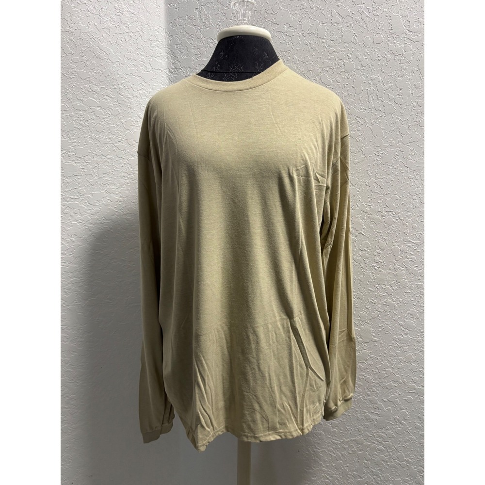 Drifire FR Wear Flame Resistant Long Sleeve T-Shirt Tan Men Large Made in USA